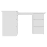 Corner Desk White 57.1"x39.4"x29.9" Chipboard