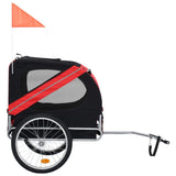 Dog Bike Trailer Red and Black