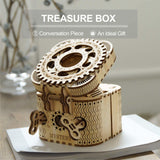 Robotime ROKR 3D Wooden Puzzle Storage Box Password Treasure Box Model Building Kit