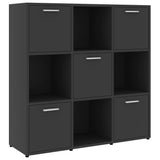 Book Cabinet Gray 35.4"x11.8"x35.4" Chipboard