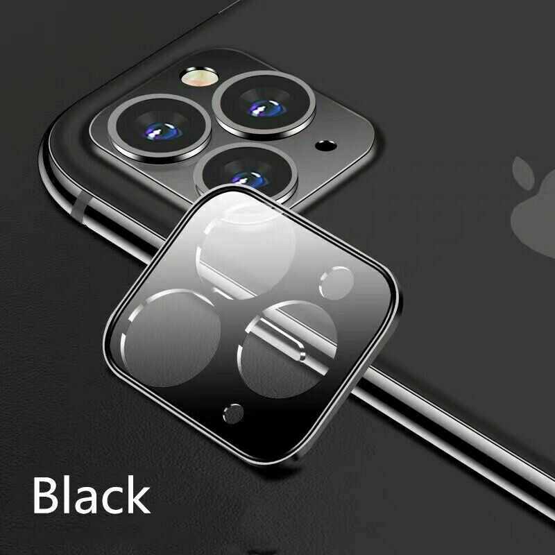 Phone Screen Film For iPhone 11/11 Pro/11 Pro Max Full Cover Tempered Glass Camera Lens Screen Protector Black