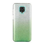 For XIAOMI CC9E/A3/10/10 PRO/K20/K20 pro Phone Case Gradient Color Glitter Powder Phone Cover with Airbag Bracket green