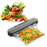 Zokop V69 Portable Food Vacuum Sealer Machine for Food Saver Storage with Magnets and 10 Bags Silver Gray *