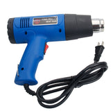 1500W 110V Dual-Temperature Heat Gun with 4pcs Stainless Steel Concentrator Tips Blue **