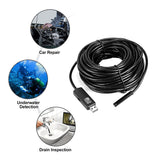 High Resolution Endoscope - IP66 Rating, 6 LED Lights, 1300??1200 Video Resolution, 15 Meter Long Cable, USB 2.0