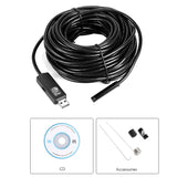 High Resolution Endoscope - IP66 Rating, 6 LED Lights, 1300??1200 Video Resolution, 15 Meter Long Cable, USB 2.0