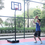 Basketball Hoop PVC Transparent Backboard with Adjustable Height 7ft - 8.5ft