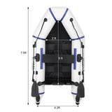 7.5ft PVC 180kg Water Adult Assault Boat Off-White