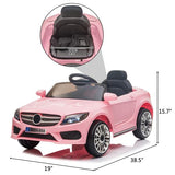 12V Kids Ride On Car 2.4GHZ Remote Control LED Lights Pink