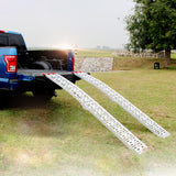 1 Pair 7.5 Feet Aluminum Truck Ramps/ATV Ramps/Motorcycle Ramp/Loading Ramps for Lawn Mower/Pickup Trucks/Snow   Blower 1500lb Capacity