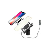 Car Mount Qi Wireless Charger for Samsung Galaxy S9 S10 S8 Note 9 Wireless Charging Car Phone Holder black