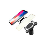 Car Mount Qi Wireless Charger for Samsung Galaxy S9 S10 S8 Note 9 Wireless Charging Car Phone Holder black