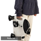 W002E Portable Home Use Hands and Feet Trainer Mini Exercise Bike White & Black