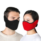 Winter Outdoor Ski Mask Cycling Warm Riding Mask Headgear Windproof Mask Ear Mask black_Free size