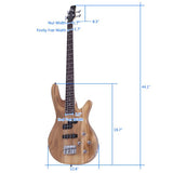 Exquisite Stylish IB Bass with Power Line and Wrench Tool Burlywood Color