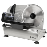 ZOKOP SL526 110V/150W 7.5" Semi-automatic Belt Cutter Deli Food Machine Home Deli Food Slicer (DNSOA)