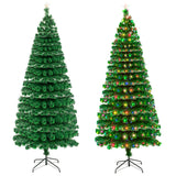 7.5FT Fiber Optic Christmas Tree with 260 LED Lamps & 260 Branches **