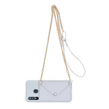 For HUAWEI P20/ P20 Lite/P20 Pro Mobile Phone Cover with Pu Leather Card Holder + Hand Rope + Straddle Rope white