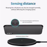 Qi Wireless USB Fast Charging Charger for Phone X XR 11pro Max QC3.0 10W Samsung S9 S8 Note 9 S10 black