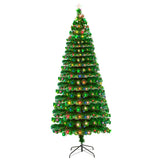 7.5FT Fiber Optic Christmas Tree with 260 LED Lamps & 260 Branches **