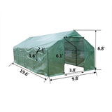 20′x10′x7′ Heavy Duty Greenhouse Plant Gardening Spiked Greenhouse Tent **