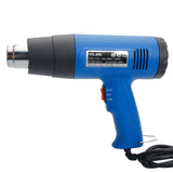 1500W 110V Dual-Temperature Heat Gun with 4pcs Stainless Steel Concentrator Tips Blue **