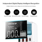 4-port USB Charger Type C Quick Charge Led Display QC3.0 Portable Charger for Moblie Phone Tablet AU Plug