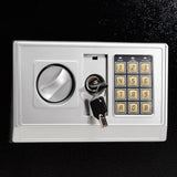 E50EA Home Business Security Keypad Lock Electronic Digital Steel Safe Black Box & Silver Gray **