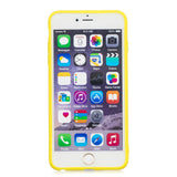 for iPhone 6/6S Lovely Candy Color Matte TPU Anti-scratch Non-slip Protective Cover Back Case yellow