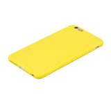 for iPhone 6/6S Lovely Candy Color Matte TPU Anti-scratch Non-slip Protective Cover Back Case yellow