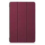 For Samsung Tab A 10.1 2019 T510 t515 Tablet PC Protective Case Flip Type Red wine