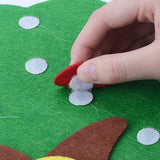 DIY Felt Handmade Digital Pairing Apple Tree Learn Identify Number Nonwovens Materials Kindergarten Area Material Pack Felt Tree