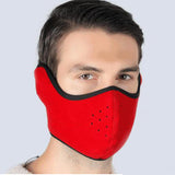 Winter Outdoor Ski Mask Cycling Warm Riding Mask Headgear Windproof Mask Ear Mask Navy_Free size