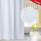 72""*72"" Polyester Waffle Weave Plaid Bathroom Shower Curtain Waterproof Wrinkle Resistant Privacy Protection Decorative Home Hotel Bath Curtain