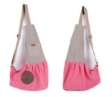 Fashion Portable Canvas Carrying Single Shoulder Bag for Small Pets Cat Dog Outdoor Use coffee_60*50*19cm