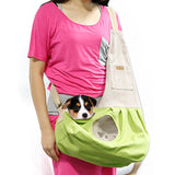 Fashion Portable Canvas Carrying Single Shoulder Bag for Small Pets Cat Dog Outdoor Use coffee_60*50*19cm