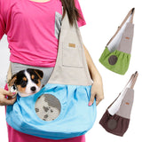 Fashion Portable Canvas Carrying Single Shoulder Bag for Small Pets Cat Dog Outdoor Use coffee_60*50*19cm