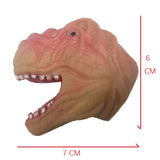 Children Silicone Funny Simulation Doll Puppet Mold Finger Toys Grey Tyrannosaurus Rex