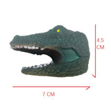 Children Silicone Funny Simulation Doll Puppet Mold Finger Toys Grey Tyrannosaurus Rex