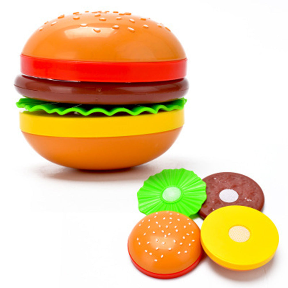 Children Cute Pretend Play Simulation Fruit Vegetable Set for Kids   Burger