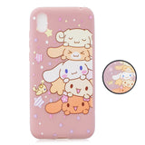 For HUAWEI Y5 2019  Lightweight Soft TPU Phone Case Pure Color Phone Cover Cute Cartoon Phone Case with Matching Pattern Adjustable Bracket 1