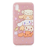 For HUAWEI Y5 2019  Lightweight Soft TPU Phone Case Pure Color Phone Cover Cute Cartoon Phone Case with Matching Pattern Adjustable Bracket 1