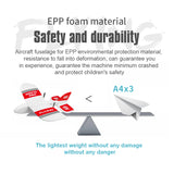 KF606 2.4Ghz RC Airplane Flying Aircraft EPP Foam Glider Toy Airplane 15 Minutes Fligt Time RTF Foam Plane Toys Kids Gifts 2 battery