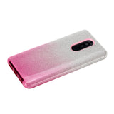 For XIAOMI CC9E/A3/10/10 PRO/K20/K20 pro Phone Case Gradient Color Glitter Powder Phone Cover with Airbag Bracket Pink