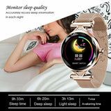 H1 Waterproof Women Lady Fashion Smart Watch Bracelet Sport Fitness Tracker - Gold