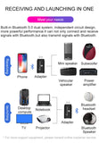 Bluetooth 5.0 Speaker Amplifier TV USB Computer AUX Audio Adapter black