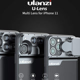 For 11PRO MAX Camera Lens Full Cover Protective Metal Ring Back Camera Lens Protector Case iPhone11 PRO MAX five lens phone case