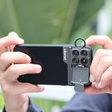 For 11PRO MAX Camera Lens Full Cover Protective Metal Ring Back Camera Lens Protector Case iPhone11 PRO MAX five lens phone case