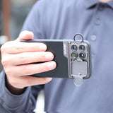 For 11PRO MAX Camera Lens Full Cover Protective Metal Ring Back Camera Lens Protector Case iPhone11 PRO MAX five lens phone case