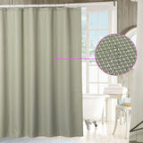 72""*72"" Polyester Waffle Weave Plaid Bathroom Shower Curtain Waterproof Wrinkle Resistant Privacy Protection Decorative Home Hotel Bath Curtain